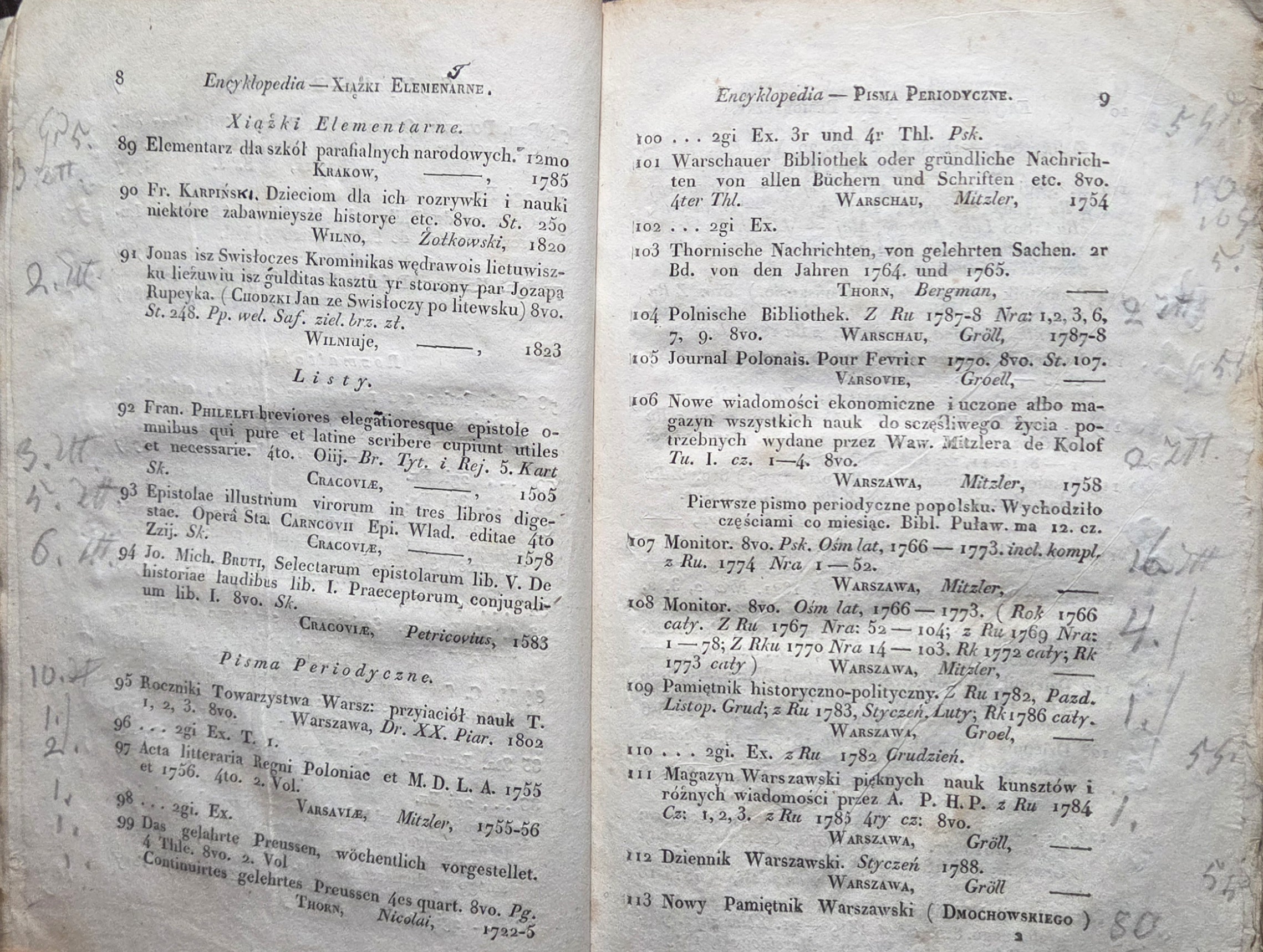 Karol Sienkiewicz. Liber VII. Katalog duplikat biblioteki puławskiej